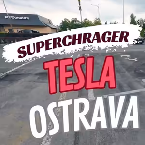 Tesla Ostrava nový supercharger u Ikey