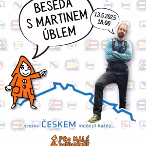 Živák z prodejny a beseda s Martinem Úblem o Stezce Českem