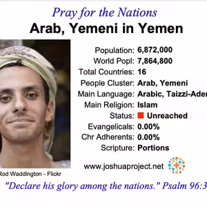 modlitby za NZES - Jemenski Arabi v Jemene