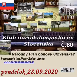 Klub národohospodárov Slovenska 80 - 2020-09-28 Národný Plán obnovy Slovenska ?