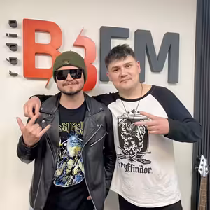 Spevák kapely Reunion Milan Kováč v Popoludní s BB FM