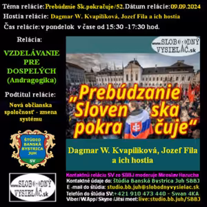 Vzdelávanie pre dospelých 418 - 2024-09-09 Nová občianska spoločnosť – zmena systému