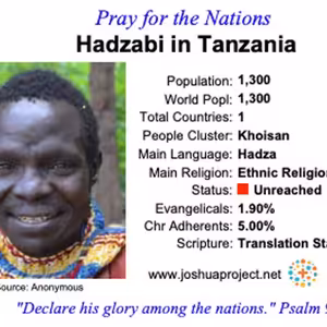 modlitby za NZES - Hadzabi v Tanzánii