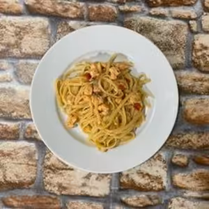 Linguine s lososom od školského kaplána v Prešove