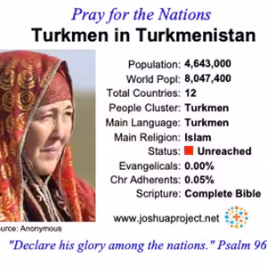modlitby za NZES - Turkmeni v Turkmenistane