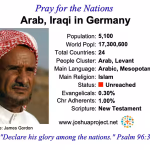 modlitby za NZES - iráckých Arabů v Německu