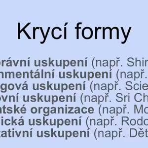 Přednáška o hybridních metodách sekt (ukázka)