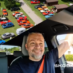 Retro výlet na sraz veteránů: Škodovka byla v každé domácnosti, lidi na to nedají dopustit, říká Hottmar. Jak si Martin užil spanilou jízdu?