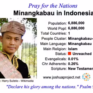 modlitby za NZES - Minangkabau in Indonézia