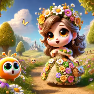 Princezna Zvonilka a Kouzelná Housenka