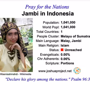 modlitby za NZES - Jambi v Indonesii