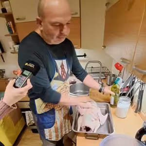 Svätomartinská hus s kňazom Martinom Ďuračkom