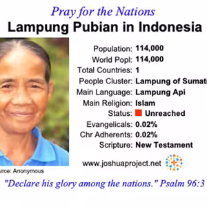 modlitby za NZES - Lampung Pubian v Indonézii
