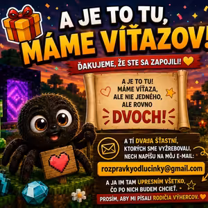 🎉 A JE TO TU, MÁME VÝHERCOV! 🕷️🏆