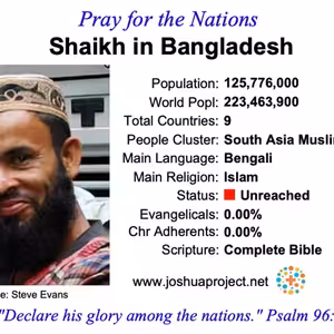 modlitby za NZES - Shaikh v Bangladeši
