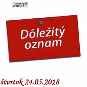 Konšpiračný byt 62 - 2018-05-24 Dôležitý oznam...
