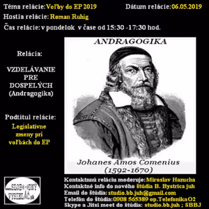 Vzdelávanie pre dospelých 143 - 2019-05-06 Legislatívne zmeny pri voľbách do EP