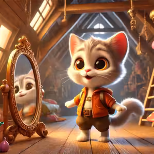 Koťátko Líza a kouzelné zrcadlo - Pohádka