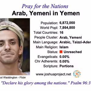 modlitby za NZES - jemenskí Arabi v Jemene