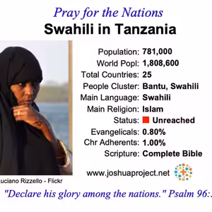 modlitby za NZES - Swahili v Tanzánii