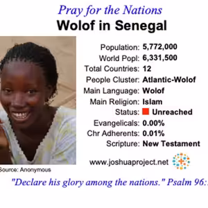 modlitby za NZES - Wolof v Senegale
