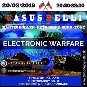 Casus belli 61 - 2019-02-20 Aktuálne udalosti - historické okienko - Elektronický boj II.