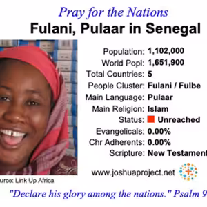 modlitby za NZES - Pulaar Fulani v Senegale