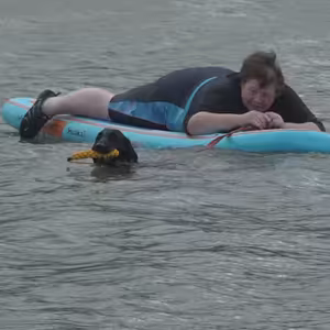 Záchranářští psi trénovali na Matyldě.