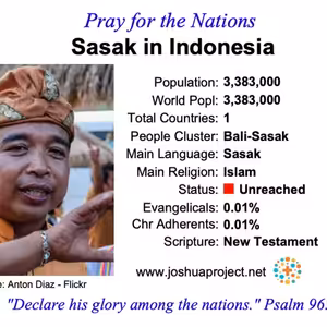 modlitby za NZES - Sasak v Indonézii