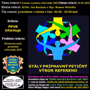 Prípravný petičný výbor referend 61 - 2023-01-21 Význam a prínos referenda