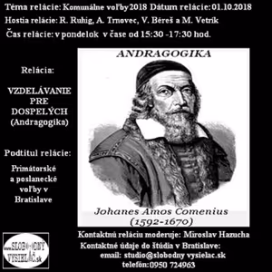 Vzdelávanie pre dospelých 116 - 2018-10-01 Komunálne voľby 2018