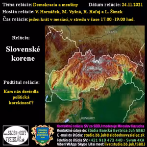Korene 75 - 2021-11-24 Demokracia a menšiny