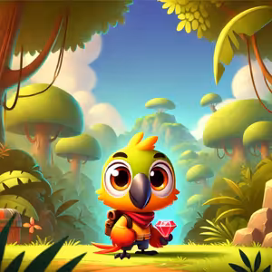 Papoušek Pepík a tajemství Zeleného lesa - Dětská pohádka