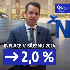 Inflace v březnu zůstala na 2 %, tedy na inflačním cíli ČNB