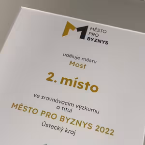 Město Most patří mezi nejpřívětivější města pro podnikání v Ústeckém kraji.