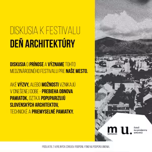 Diskusia k festivalu Deň architektúry