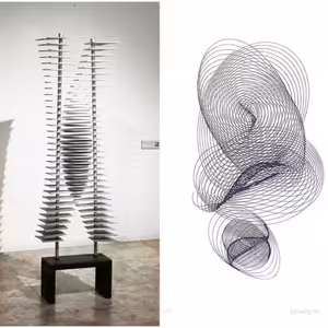 Oči dokorán pre sochu Vreteno