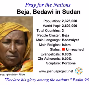 modlitby za NZES - Beja Bedawit v Sudáne