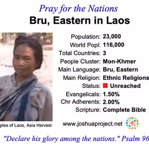 modlitby za NZES - Východní Bru v Laose