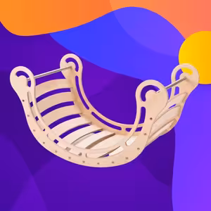 🎠 Hojdačka Montessori Rocker: Zábava a Učenie v Jednom 🎠