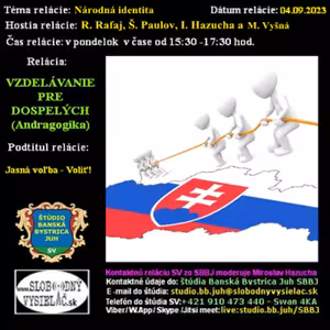 Vzdelávanie pre dospelých 367 - 2023-09-04 Jasná voľba – Voliť !