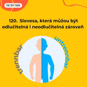 120. 😳 Slovesa, která můžou být odlučitelná i neodlučitelná zároveň