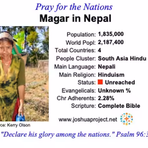 modlitby za NZES - Magar v Nepále