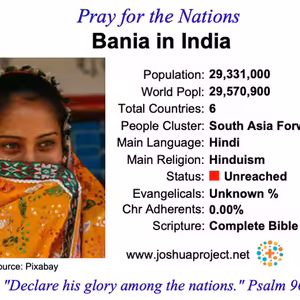 modlitby za NZES - Bania v Indii