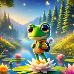 Žabák Emil a dobrodružství na jezírku - Dětská pohádka