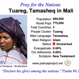 modlitby za NZES - Tamasheq Tuareg v Mali