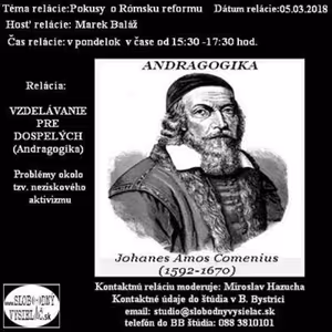 Vzdelávanie pre dospelých 86 - 2018-03-05 Pokusy o Rómsku reformu