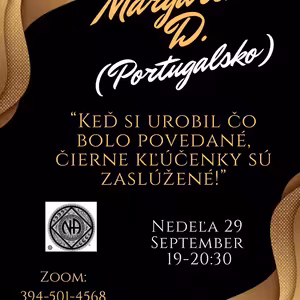 Margarida D. Portugal Keď si urobil čo bolo povedané. ČIerne kľúčenky sú zaslúžené!