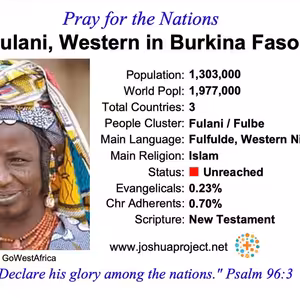 modlitby za NZES - západní Fulani v Burkina Faso