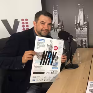 Vítek Martinec vs. pořadatel Hradeckých sportovních her Marek Trejtnar